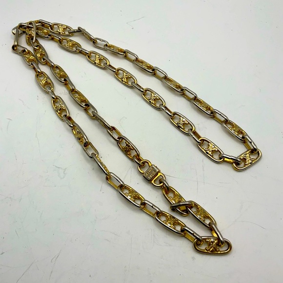 Vintage Celine Golden Chain Necklace 18”